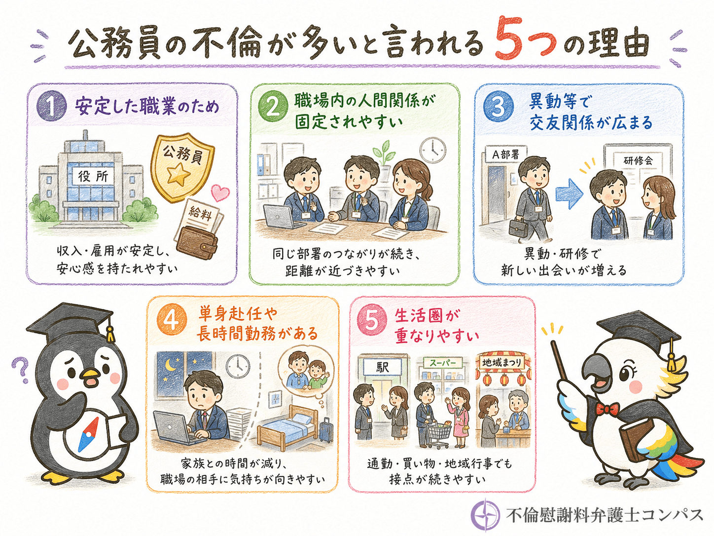 ６章　公務員の不倫が多いと言われる理由５つ